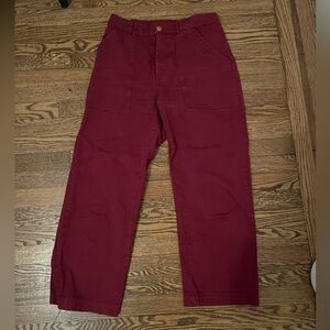 Red Workwear Pants